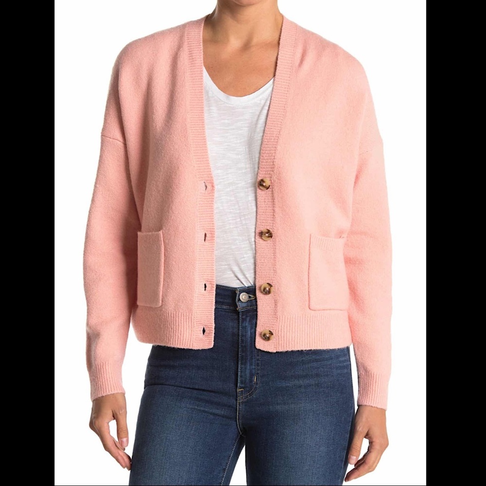 🔥🔥🔥NEW Madewell Button Down Wool Blended Cardigan Sweater - Picture 3 of 8